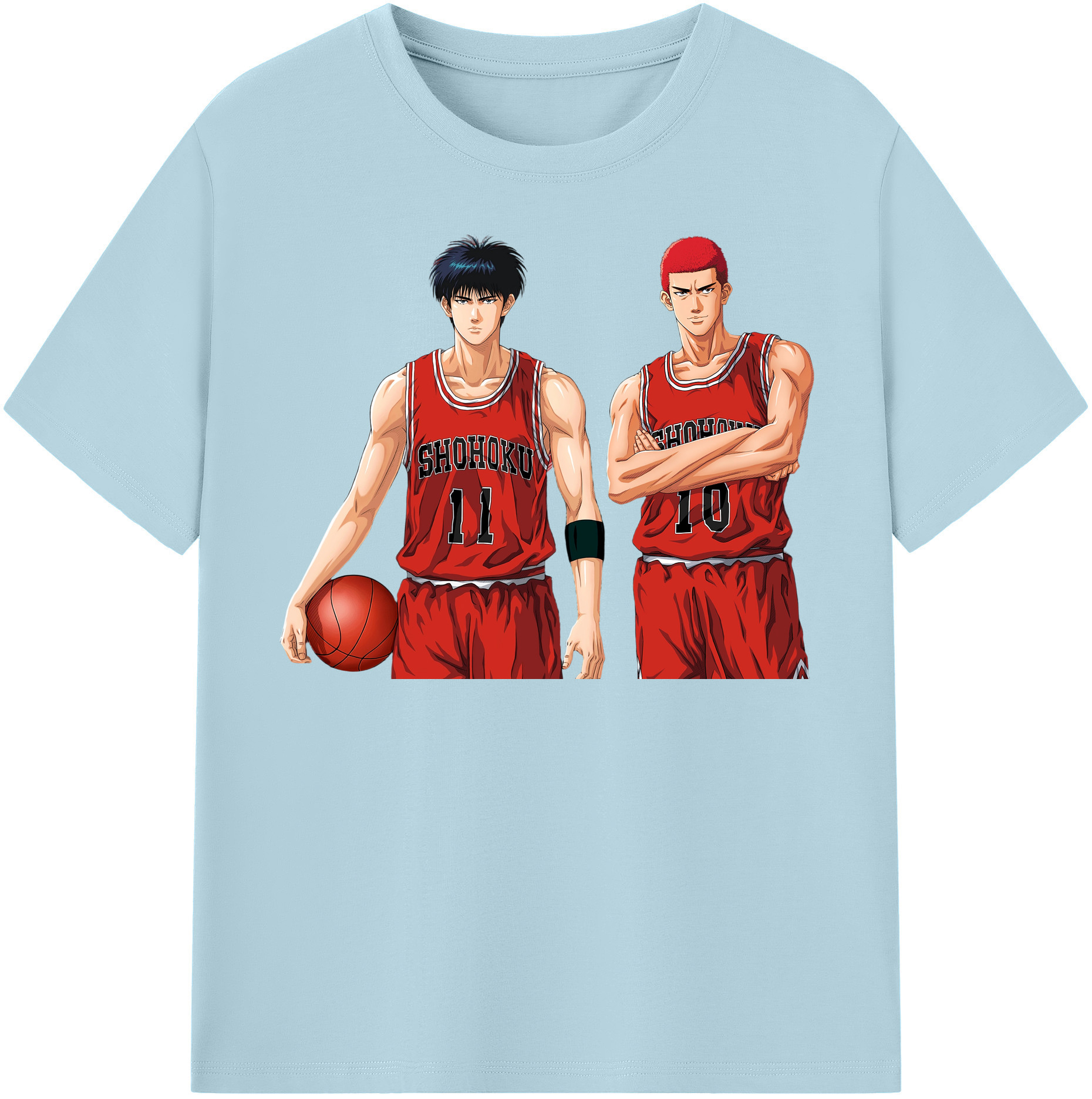 （画像用） SLAM DUNK／スラムダンク 綿100％半袖Tシャツ（フロントプリント）